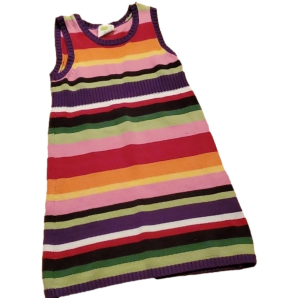 Crazy 8 Striped Knit Dress Size 7-8